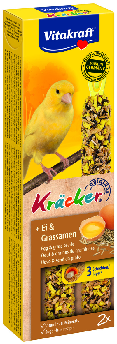 VITAKRAFT Kräcker Ei-Grassamen 2er Kanarien 