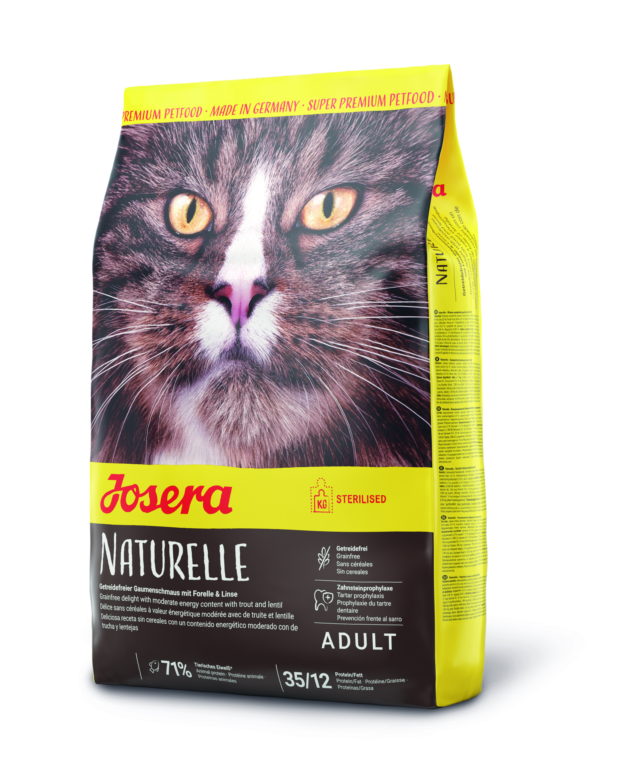 GRUNER Josera Naturelle 4,25kg neu Katzenfutter Super Premium