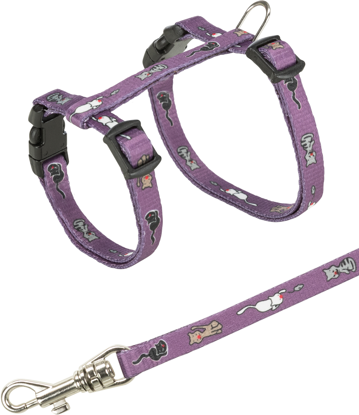 TRIXIE HEIMTIERBEDARF Kätzchen-Garniturmit Leine Nylon Katze 21-34cm/8mm