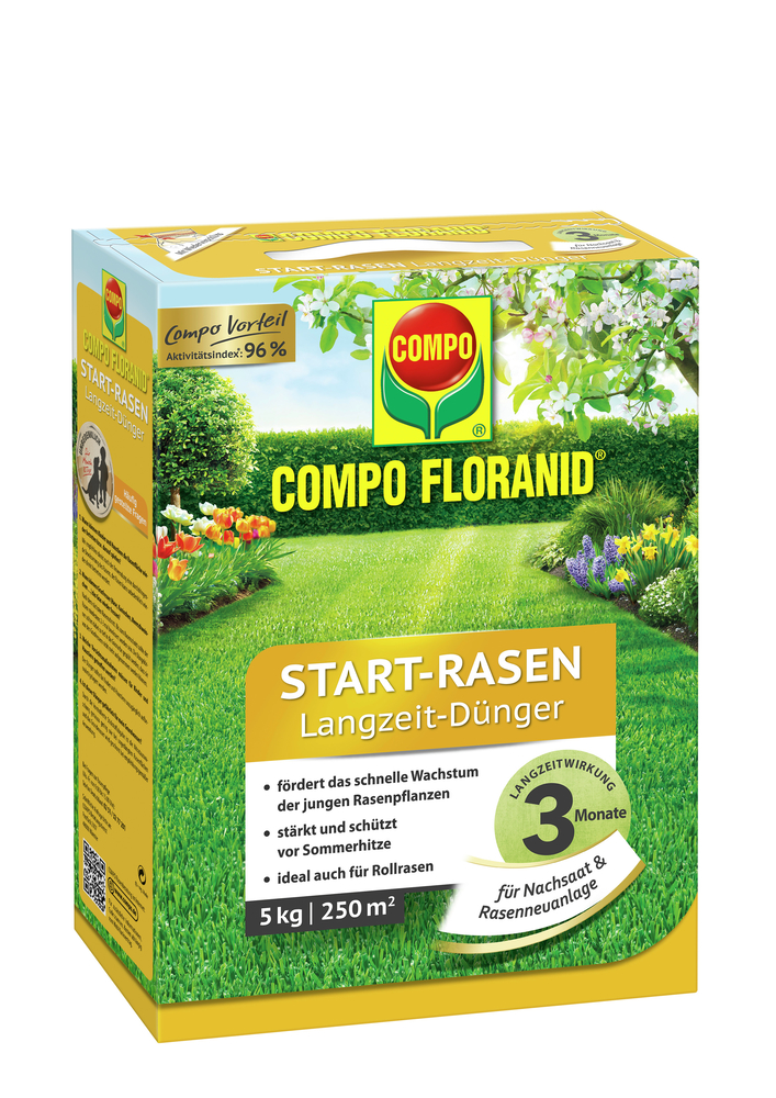 COMPO COMPO Floranid Rasen Start-Dünger 5kg Compo EREG