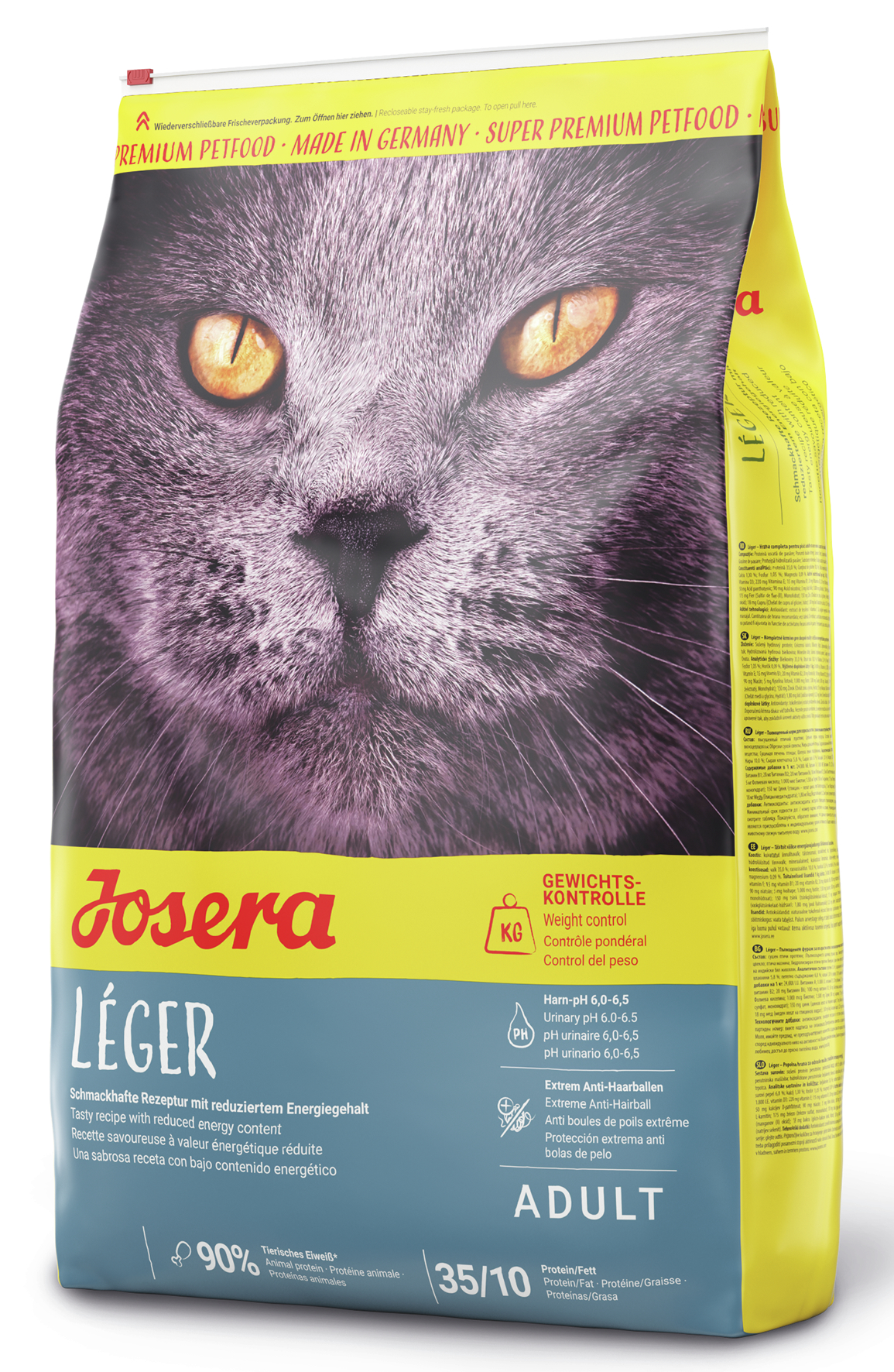 GRUNER Josera Léger 10kg neu Katzenfutter Super Premium