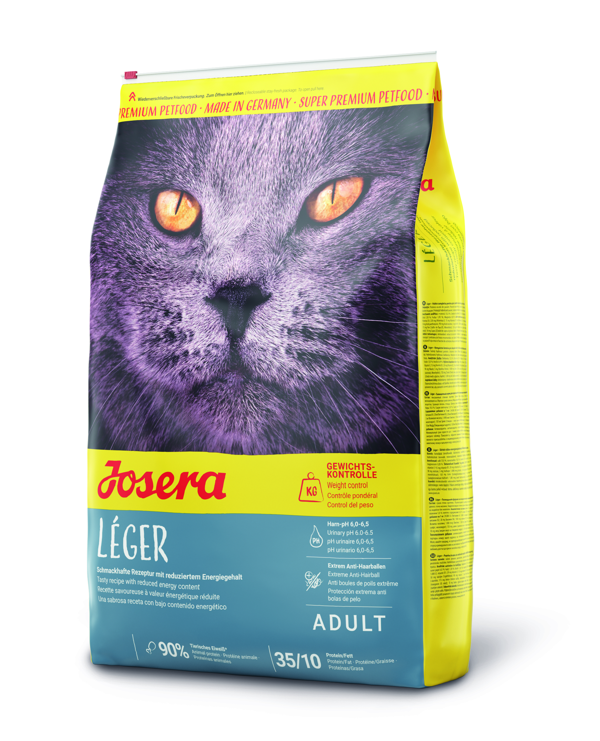 GRUNER Josera Léger 10kg neu Katzenfutter Super Premium