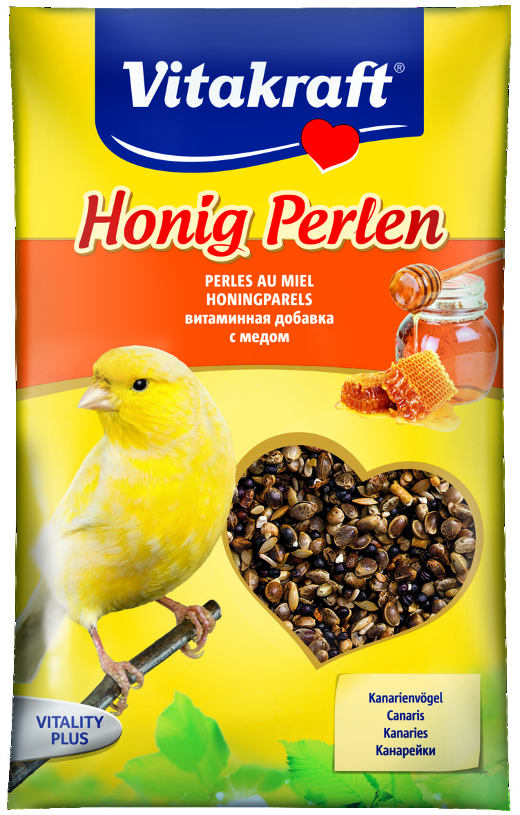 VITAKRAFT Vogelfutter Honig-Perlen Kanarien 20g 
