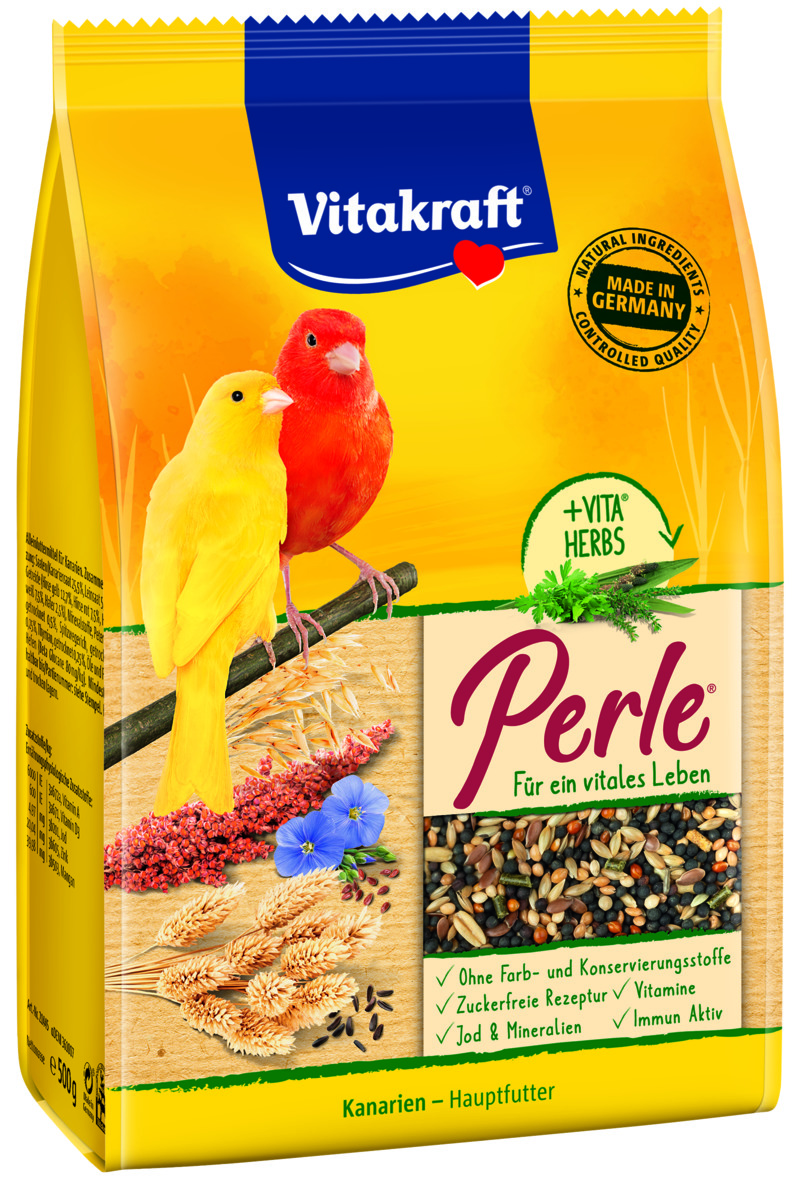 VITAKRAFT Futter Kanarienperle Vital-C. Honig 500g 