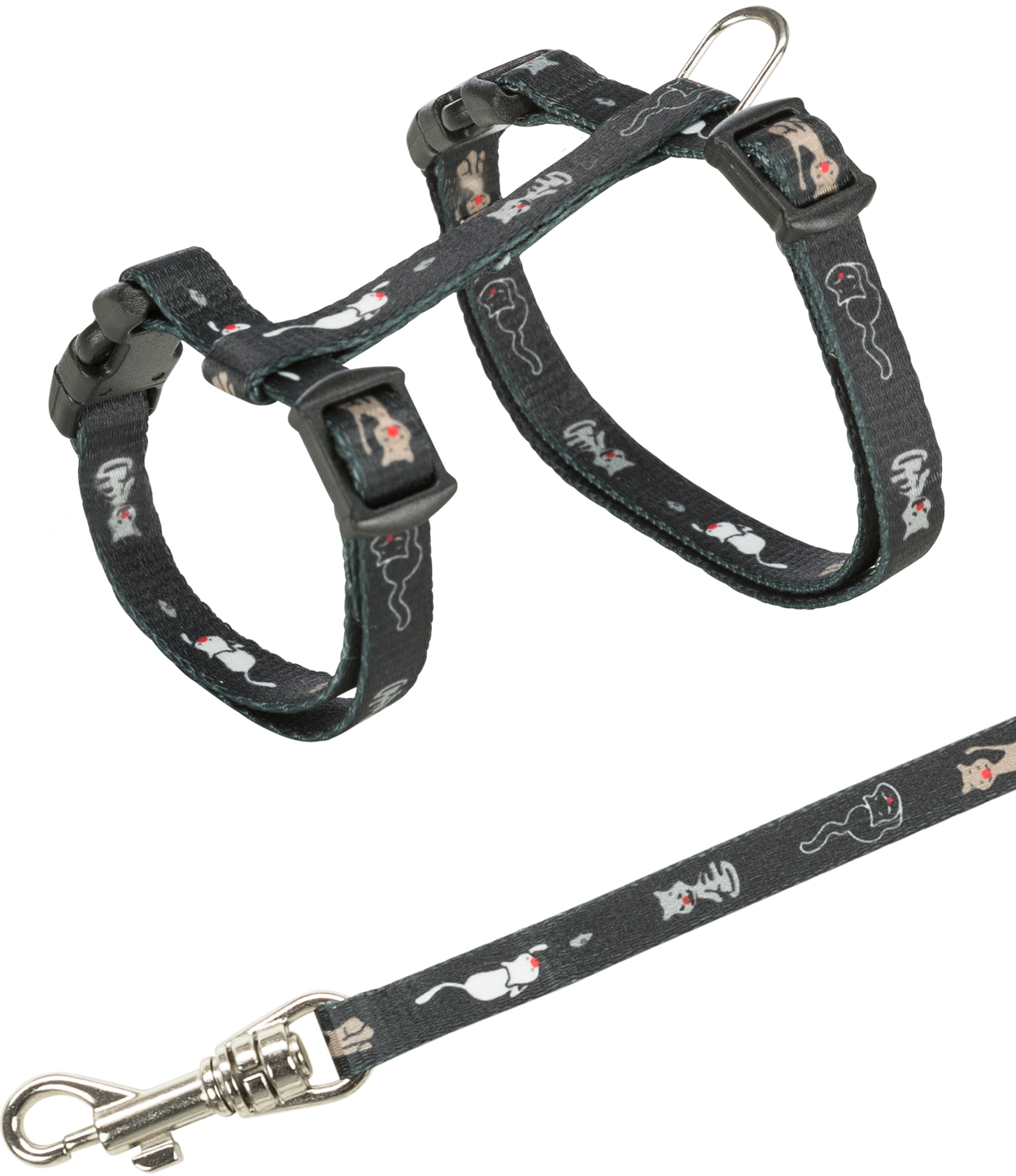 TRIXIE HEIMTIERBEDARF Kätzchen-Garniturmit Leine Nylon Katze 21-34cm/8mm