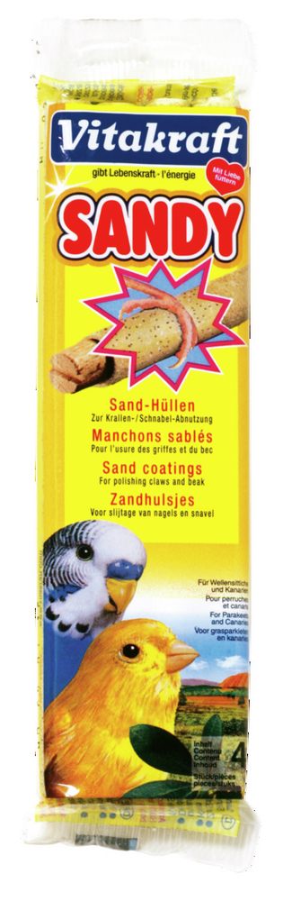 VITAKRAFT Sandy Sand-Hüllen Sittich Kanarien 4er 